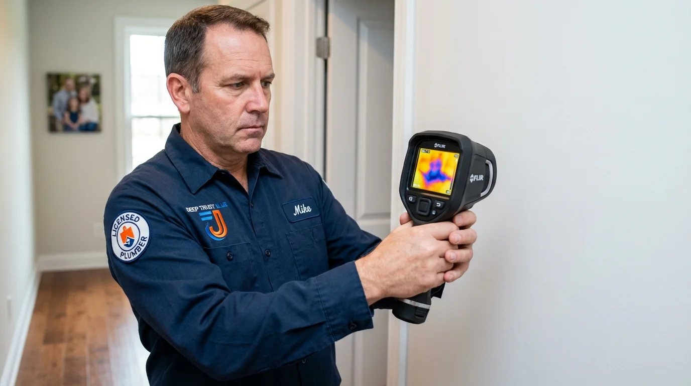 Thermal imaging leak detection by Johns Plumbing LLC in Leetsdale